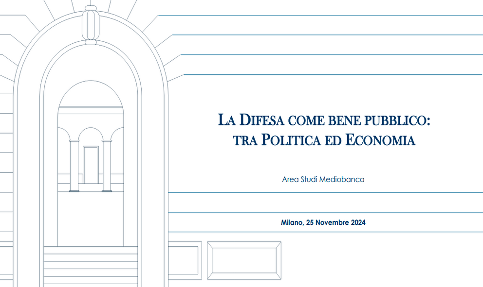 La Difesa come Bene Pubblico: tra Politica ed Economia