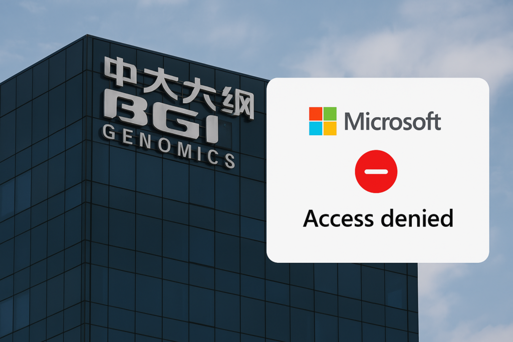 Microsoft blocca BGI Genomics: la guerra tecnologica tra Stati Uniti e Cina si inasprisce