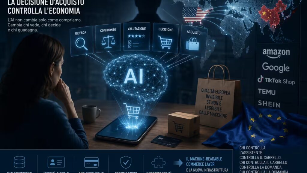 Se l’AI decide cosa compriamo, l’Europa rischia di perdere il cliente